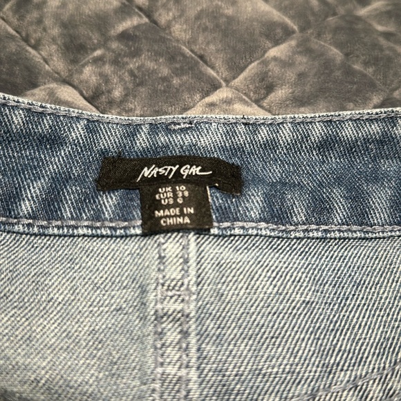 Nasty Gal Zebra Hotfix Denim Short - Picture 5 of 9